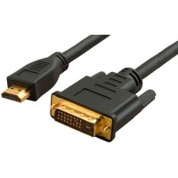 WH-141(20m). Кабель HDMI 2.0, А (вилка)- DVI-D (24+1) (вилка). LAZSO
