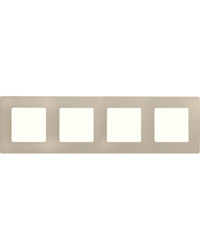 Рамка 4 поста ETIKA, слоновая кость (672514). Рамка. LegranD в Коврове