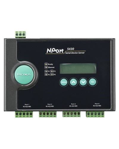 NPort 5430. 4-портовый асинхронный сервер. MOXA в Коврове