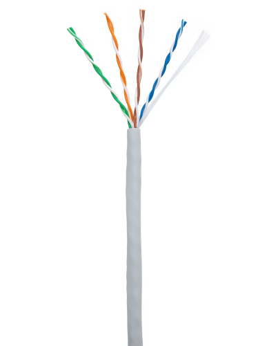 U/UTP 4pair, Cat5e, In, PVC (CCA-UU004-5E-PVC-GY). Кабель «витая пара» (LAN) для структурированных систем связи. NETLAN в Коврове
