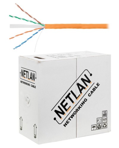 U/UTP 4pair, Cat6, Solid, In, LSZH (EC-UU004-6-LSZH-OR). Кабель «витая пара» (LAN) для структурированных систем связи. NETLAN в Коврове