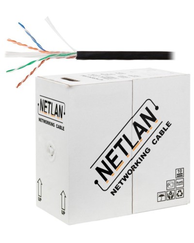 U/UTP 4pair, Cat6, Solid, Out, PE (EC-UU004-6-PE-BK). Кабель «витая пара» (LAN) для структурированных систем связи. NETLAN в Коврове
