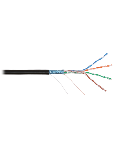 F/UTP 4pair, Cat5e, Solid, In/Out, нг(А)-HF (NMC 4200C-BK). Кабель «витая пара» (LAN) для структурированных систем связи. NIKOMAX в Коврове
