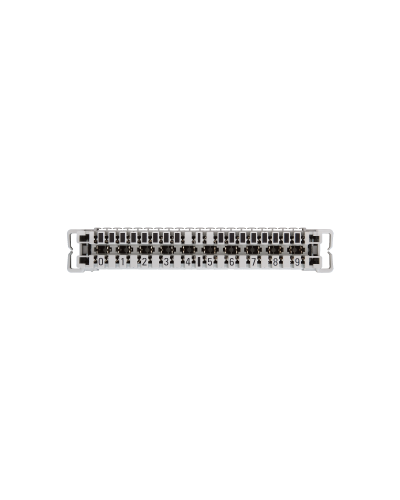 NMC-PL10-CU-10 (10 шт). Плинт неразмыкаемый, (0...9), крепление под кронштейн и круглые направляющие. NIKOMAX в Коврове