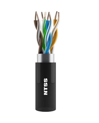 NTSS-OUT-UTP4-5Е-PE-BL кат.5E UTP 4 пары 24AWG PE внешний 305м черный. Кабель «витая пара» (LAN) для структурированных систем связи. NTSS в Коврове