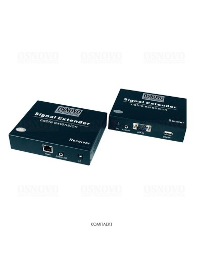 TLN-VKM/1+RLN-VKM/1(ver.2). Удлинитель VGA, аудио-сигналов. OSNOVO в Коврове