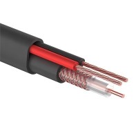 КВК-П-2+2x0,75 мм² (Cu/CCA) черный PROconnect (01-4109). Кабель комбинированный для систем видеонаблюдения. PROCONNECT