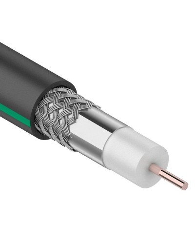 SAT 703 B, Cu/Al/Al, 75%, 75 Ом, 100 м, черный OUTDOOR. PROconnect. (01-2436-1). Кабель коаксиальный радиочастотный. PROCONNECT в Коврове