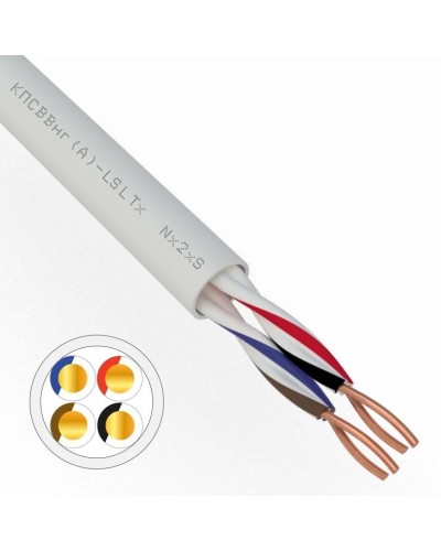 КПСВВнг(А)-LSLTx 2х2х0,75 REXANT (01-4876). Кабель для систем передачи данных пониженной пожароопасности c низким дымо- и газовыделением, с низкой токсичностью продуктов горения. Rexant в Коврове