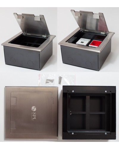 Люк на 4 поста (45х45), из нержавеющей стали, с коробкой, IP40 (300014). Люк. SPL в Коврове