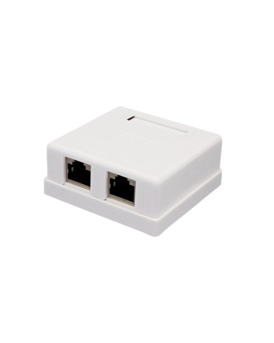 Розетка настенная RJ-45, 8P8C, Cat.6, 2 порта FTP (10-0353): Компьютерная розетка в Коврове