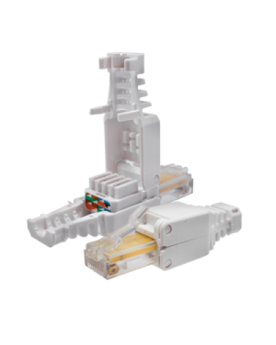 Коннектор 8P8C U/UTP Cat.5e (RJ-45) безинструментальный (10-0218). Разъем RJ-45. SUPRLAN в Коврове
