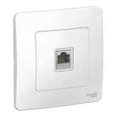 BLANCA розетка RJ45 1-местная, кат. 5Е, скрытой установки, белый (BLNIS045001). Розетка компьютерная. Systeme Electric
