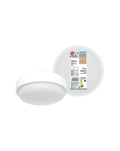 ДПП 3901 8Вт 6500К IP65 белый круг (SQ0366-0148). Светодиодный светильник LED. TDM ЕLECTRIC в Коврове