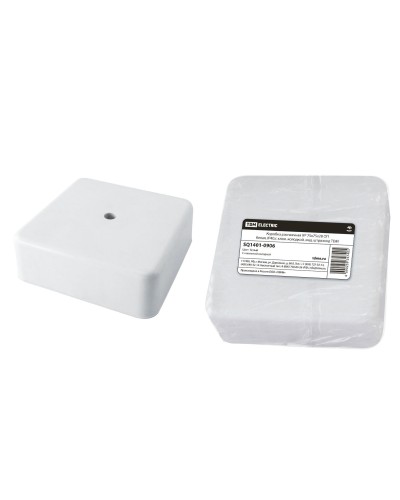Коробка КР 75х75х28 ОП белая, IP40, с клеммной колодкой (SQ1401-0906). Распаячная коробка. TDM ЕLECTRIC в Коврове
