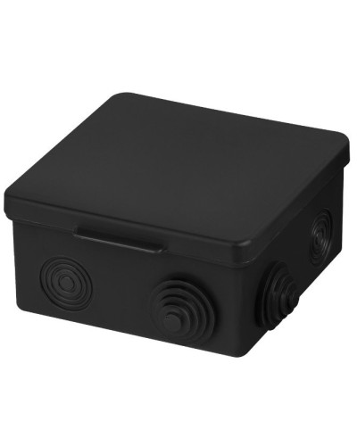 Распаячная коробка ОП 100х100х55мм, крышка, IP54, 8вх., черная TDM (SQ1401-0913). Распаячная коробка ОП. TDM ЕLECTRIC в Коврове