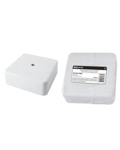 Коробка КР 75х75х28 ОП белая, IP40 (SQ1401-0905). Распаячная коробка. TDM ЕLECTRIC в Коврове