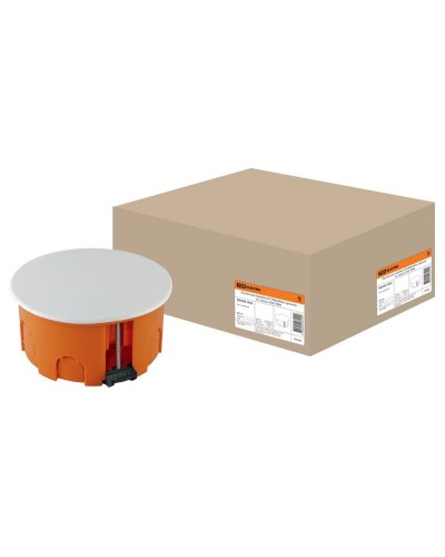 Распаячная коробка СП D80х40мм, крышка, пл. лапки, IP20, TDM (SQ1403-1025). Распаячная коробка СП. TDM ЕLECTRIC в Коврове