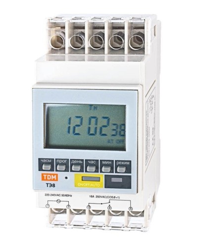 ТЭ8A-1мин/7дн-8on/off-16А-DIN TDM (SQ1503-0002). Таймер электронный. TDM ЕLECTRIC в Коврове