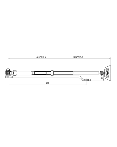 Рычаг-503 LONG. Рычаг удлиненный для доводчиков. VIZIT в Коврове