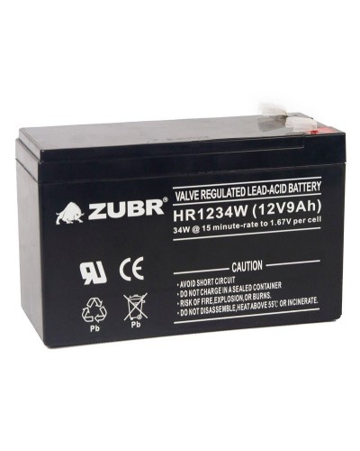 ZUBR HR 1234W (12V, 9Ah). Аккумулятор герметичный свинцово-кислотный. ZUBR в Коврове