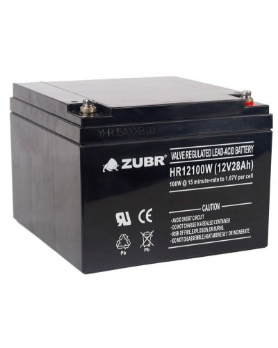 ZUBR HR 12100W (12V, 28Ah). Аккумулятор герметичный свинцово-кислотный. ZUBR в Коврове