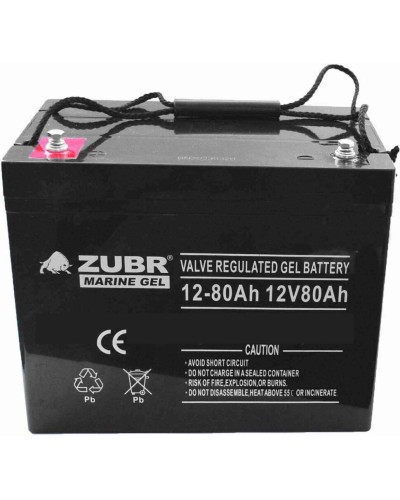ZUBR MARINE GEL NPG 12-80 (12V, 80Ah). Аккумулятор герметичный свинцово-кислотный. ZUBR в Коврове