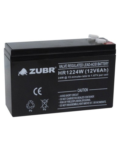 ZUBR HR 1224W (12V, 6Ah). Аккумулятор герметичный свинцово-кислотный. ZUBR в Коврове