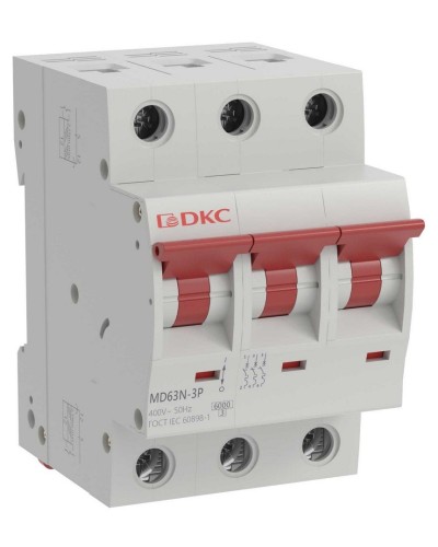YON max MD63N 3P 20А 6кА C (MD63N-3PC20). Автоматический выключатель. ДКС в Коврове