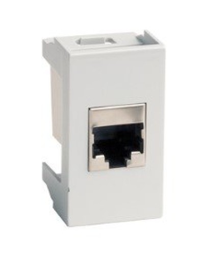 Розетка RJ-45 Viva 1 модуль серая (45138): Розетка компьютерная с одним разъёмом в Коврове