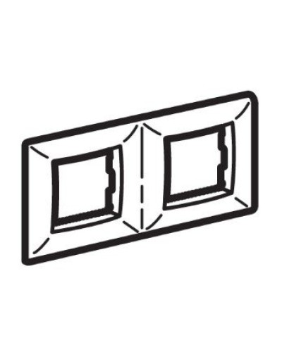 Рамка на 2+2 модуля (двухместная), слоновая кость (75012O): Рамка двухместная, Brava в Коврове