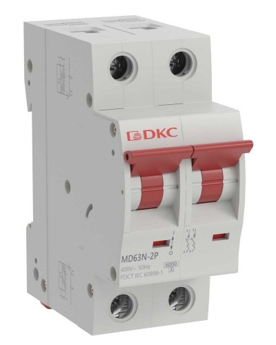 YON max MD63N 2P 10А 6кА C (MD63N-2PC10). Автоматический выключатель. ДКС в Коврове