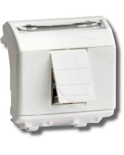 Розетка RJ-45 Brava 2 модуля белая (76655B): Розетка компьютерная с двумя разъёмами в Коврове