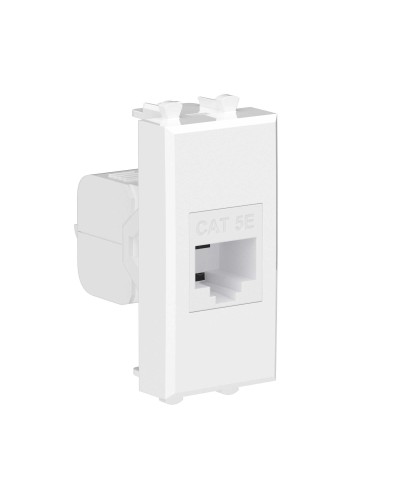 Розетка RJ-45 Avanti 1 модуль белое облако (4400661): Розетка компьютерная, без шторки модульная, кат.5е в Коврове