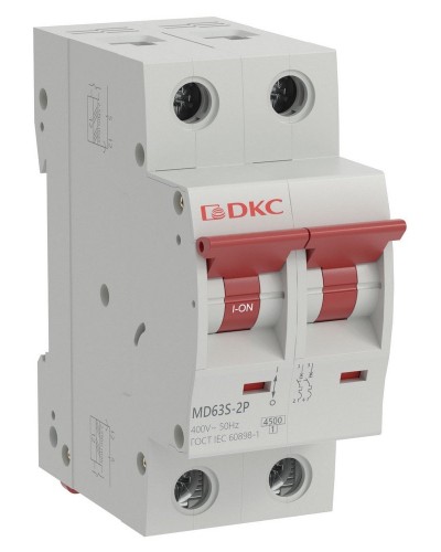YON max MD63S 2P 40А 4,5кА C (MD63S-2PC40). Автоматический выключатель. ДКС в Коврове
