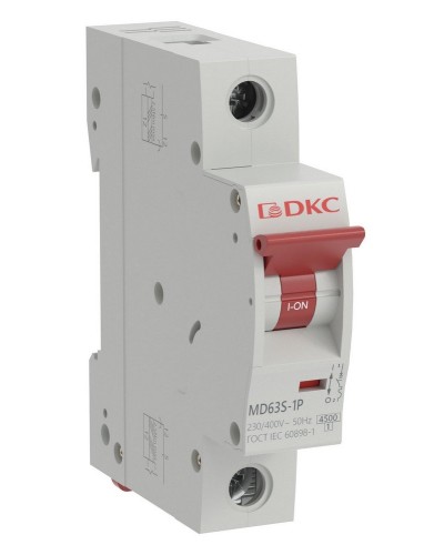 YON max MD63S 1P 25А 4,5кА C (MD63S-1PC25). Автоматический выключатель. ДКС в Коврове