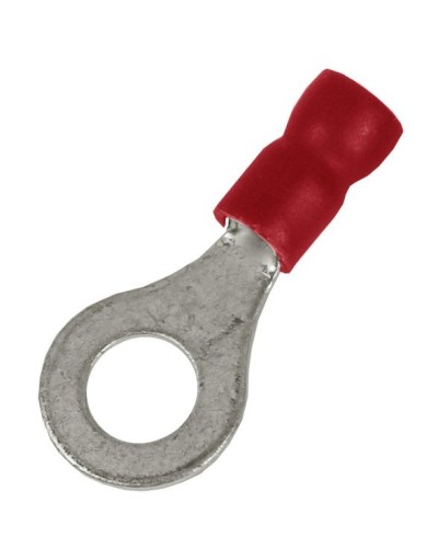 Наконечник НКИ 0,25-1,5 М5 (D5,3мм) с отверстием под винт (100 шт) (2A5P-EE-PVC). Наконечник с отверстием под винт и изолированным фланцем ПВХ. ДКС в Коврове