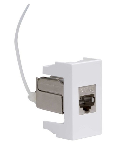 Розетка RJ-45 Viva 1 модуль кат.6A белая (45078). Розетка компьютерная экранированная с одним разъёмом. ДКС в Коврове