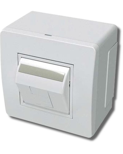 Коробка в сборе с 1 розеткой RJ45, кат.5е, белая (10665): Коробка в сборе в Коврове