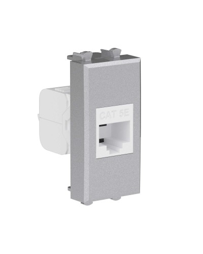 Розетка RJ-45, кат.5E, Avanti, 1 модуль, закаленная сталь (4404661): Розетка компьютерная модульная в Коврове