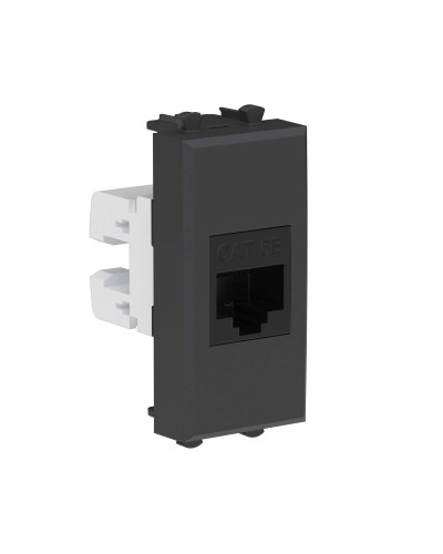 Розетка RJ-45, кат.5E, Avanti, 1 модуль, черный матовый (4412661): Розетка компьютерная модульная в Коврове
