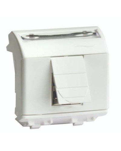 Розетка RJ-45 Brava 2 модуля слоновая кость (75655S): Розетка компьютерная с двумя разъёмами в Коврове