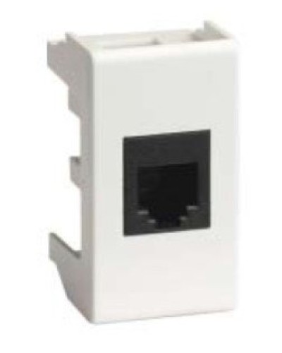 Розетка RJ-45 Viva 1 модуль белая (45038): Розетка компьютерная с одним разъёмом в Коврове