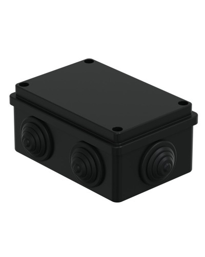 Коробка JBS120 120х80х50, 6 вых., IP55, черная (44008BL-1). Коробка монтажная. Экопласт в Коврове
