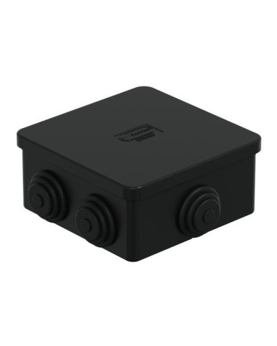 Коробка JBS080 85х85х50, 6 вых., IP44, чёрная (44066BL-1). Коробка монтажная. Экопласт в Коврове