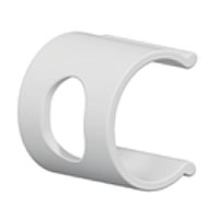 Ecoplast клипса для крепления наклеек с калиброванными отверстиями D25, белый (50 шт) (49626-50W). Клипса для крепления наклеек для аспирационной системы. Экопласт