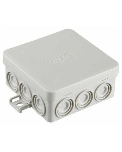 Коробка JBL085 85х85х38, 12 вых., 4P (1,5…10мм²) серая (43765HF-GR). Коробка монтажная, огнестойкая, без галогена. Экопласт в Коврове