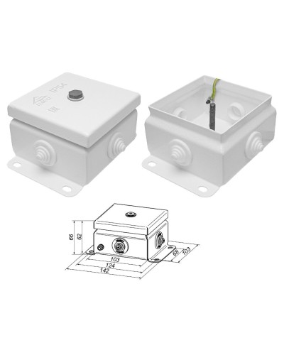 КМ IP55-1010 (без DIN рейки). Коробка монтажная электротехническая. Гефест в Коврове