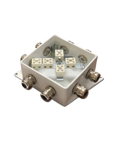 КМ-О (10к*6,0)-IP66-120х120, пять вводов: Коробка монтажная огнестойкая в Коврове