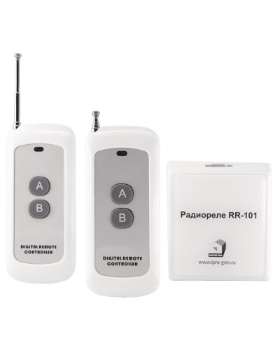 RR-101 + 2 пульта, 250-950 метров, двойное питание 12В и 220В. Комплект радиореле. ИПРо в Коврове
